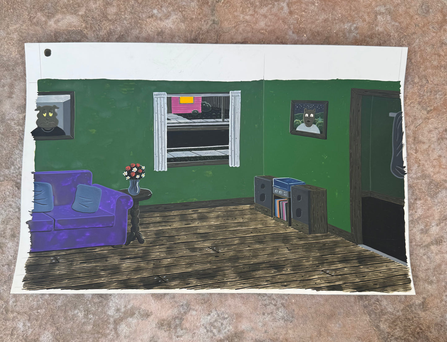 NEIGHBOR'S INTERIOR TV BACKGROUND