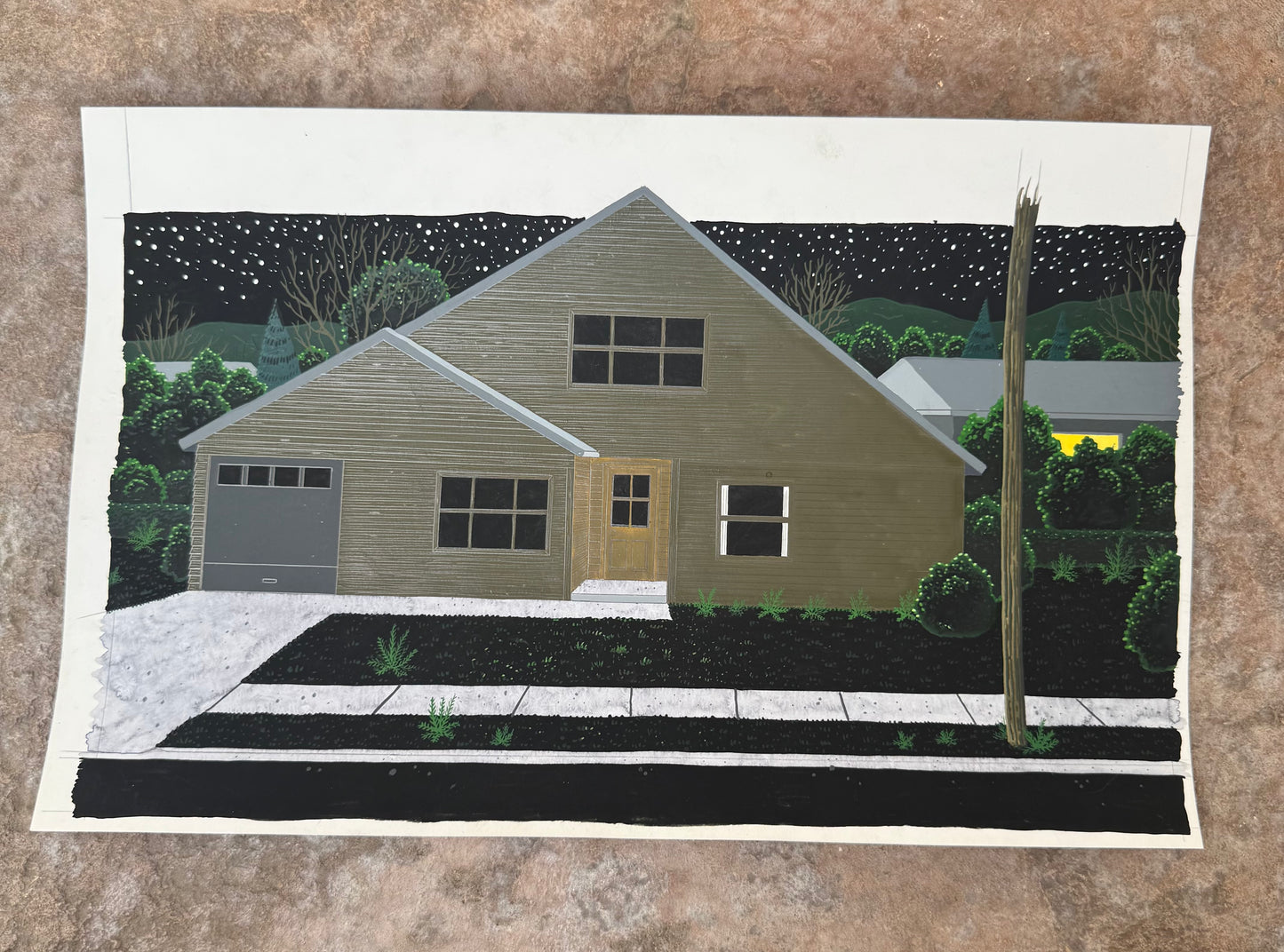 NEIGHBORHOOD EXT. TV BACKGROUND