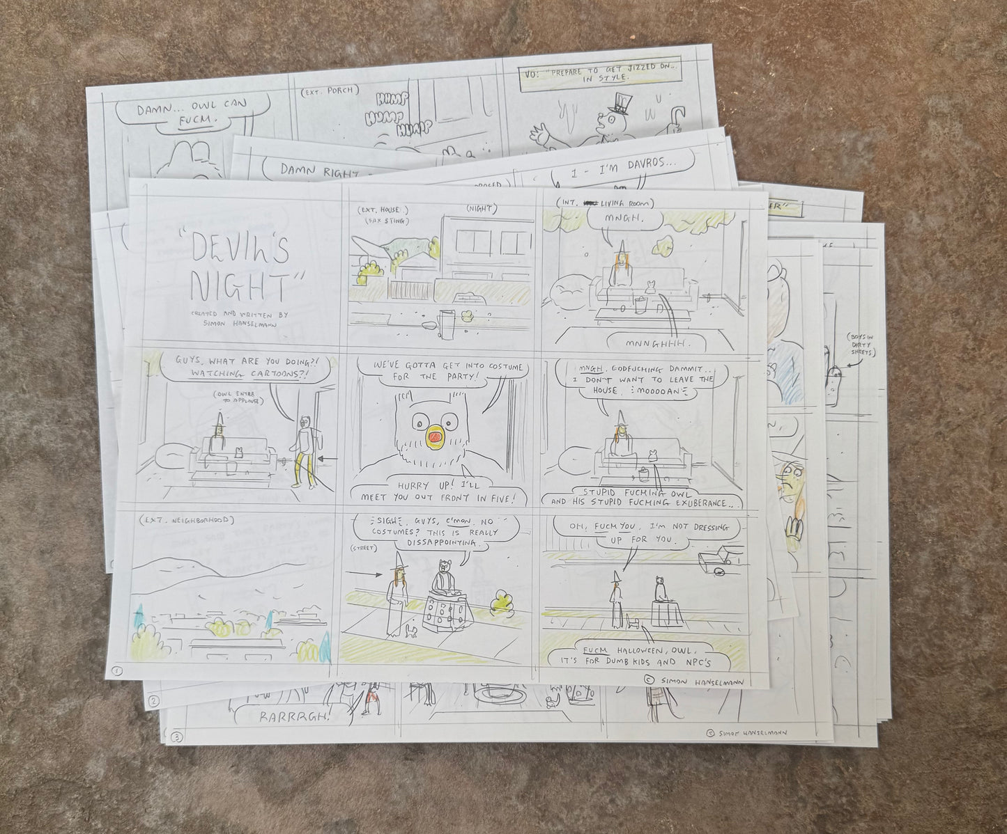 DEVIL'S NIGHT STORYBOARDS