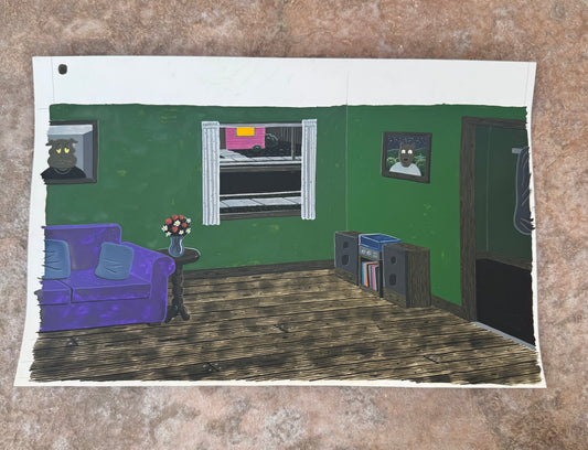 NEIGHBOR'S INTERIOR TV BACKGROUND