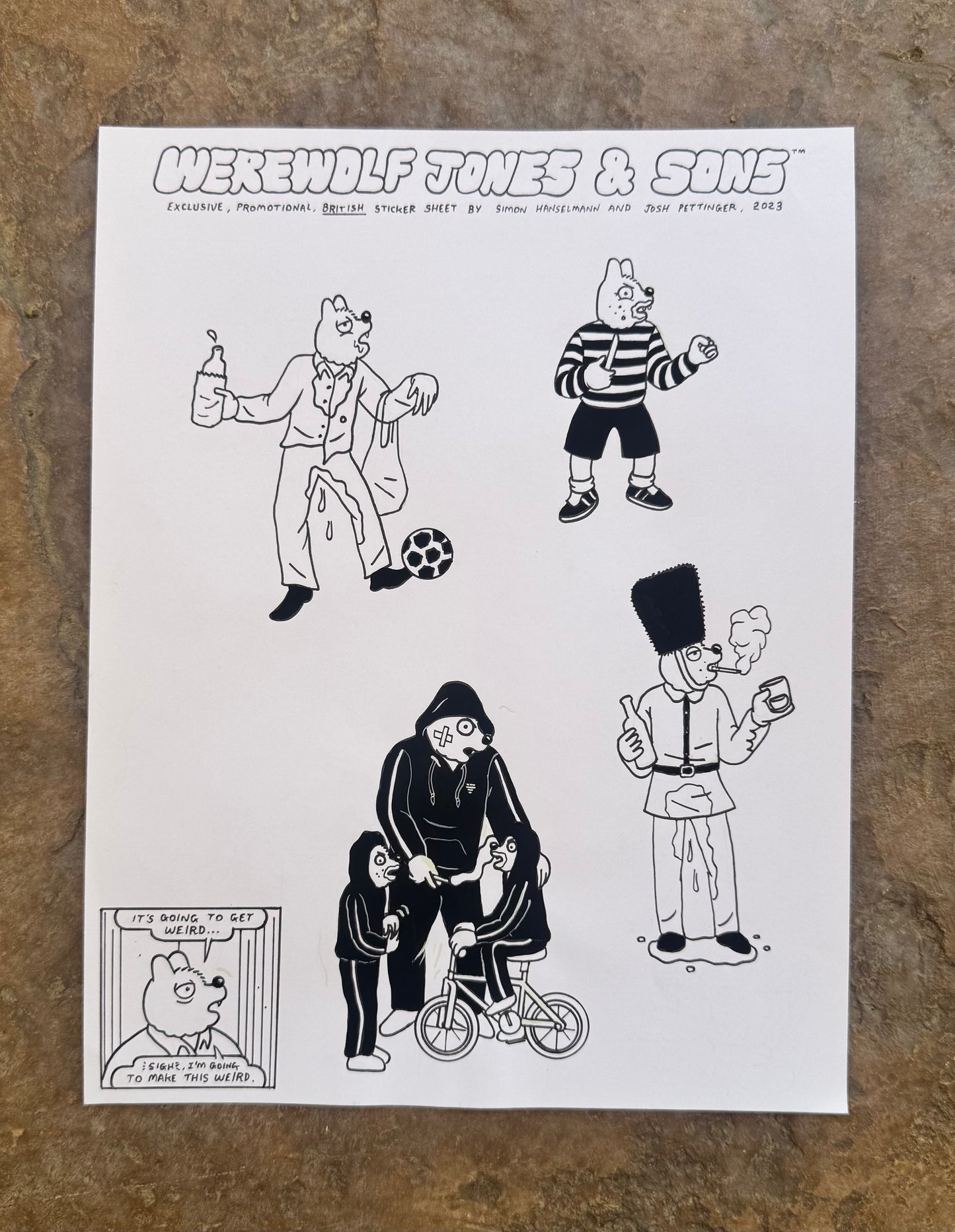 WEREWOLF JONES STICKERS