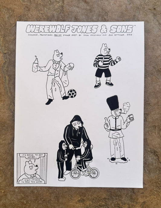 WEREWOLF JONES STICKERS